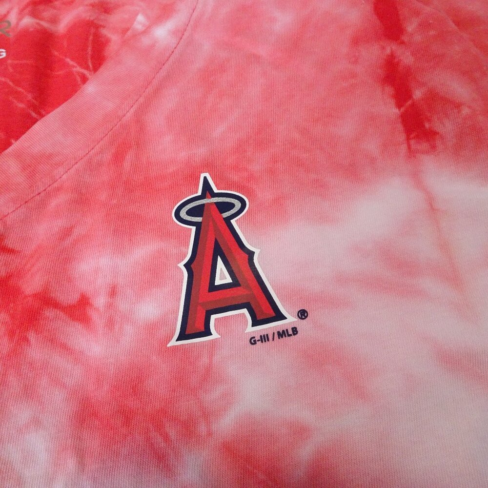 GIII 4 Her-Los Angeles Angels Tie-Dye‎ V-neck T-Shirt. Size 2XL. NWT